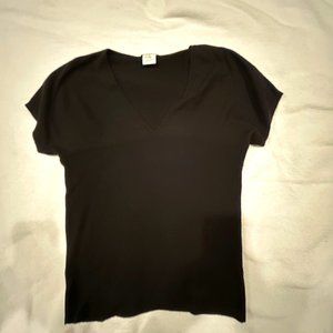 Black cashmere t-shirt - Size 48